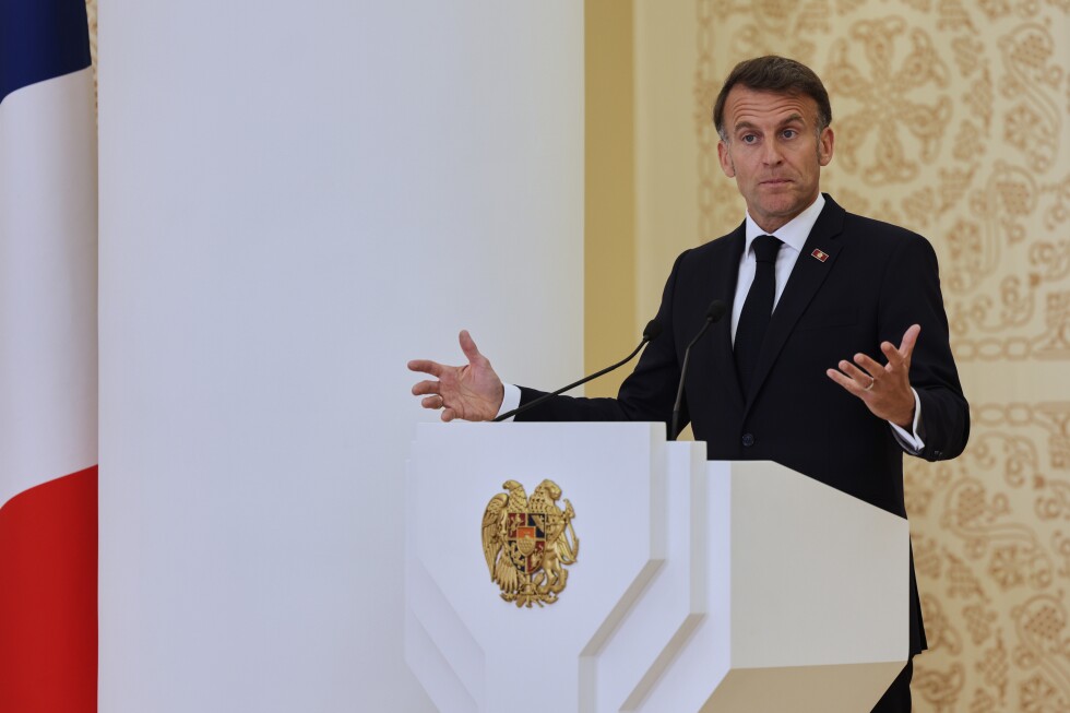 Macron says US and EU are wasting time on tariff threats as Trump fumes over Germany