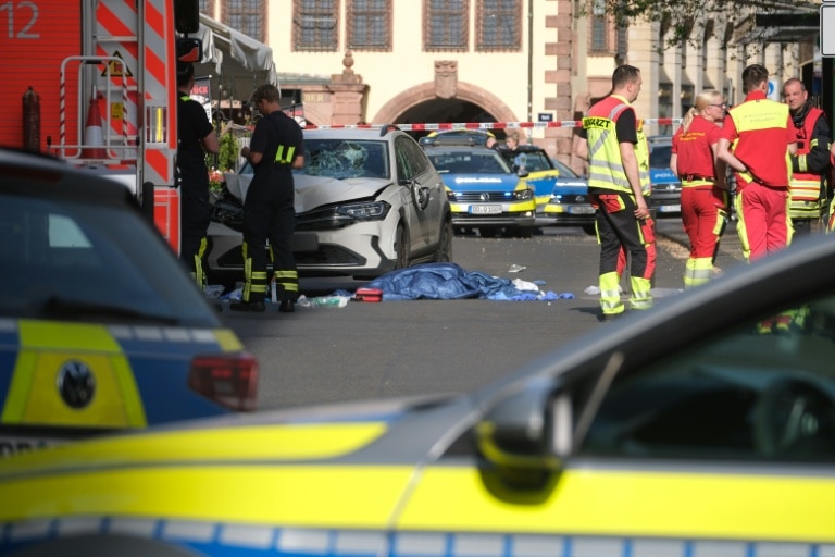 Two dead as car ploughs into crowd in Germany’s Leipzig