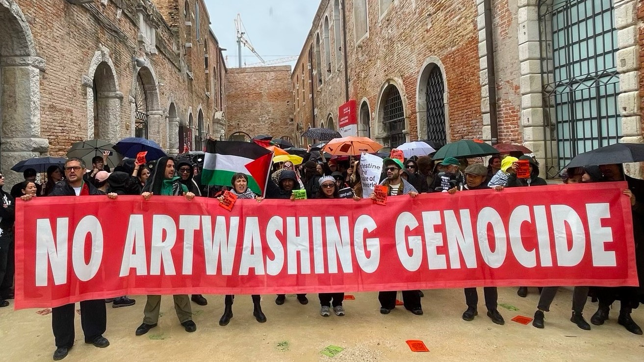 Venice Biennale targeted by strike action and protests over Israel’s involvement