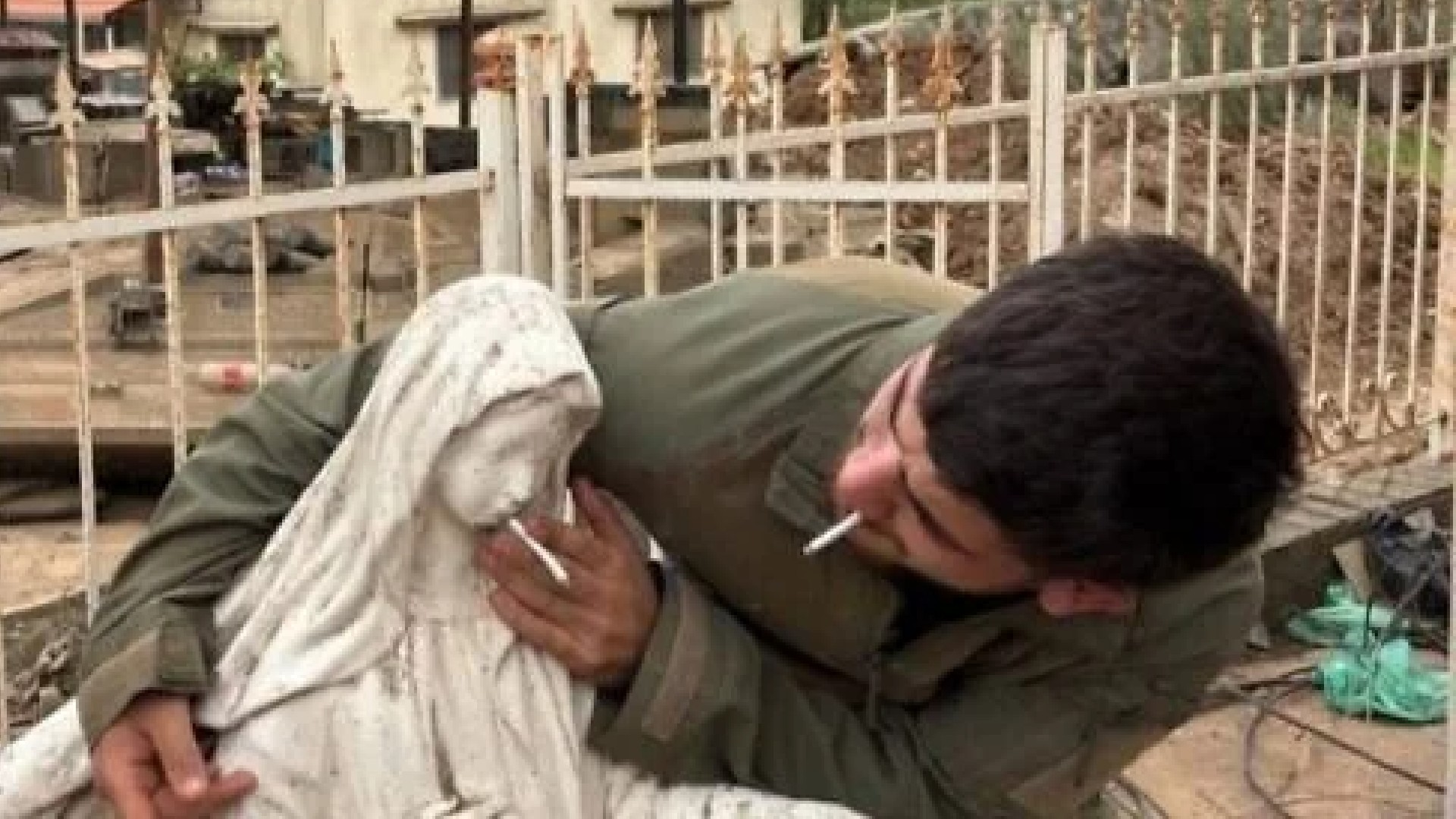 Israeli soldier pictured desecrating Virgin Mary statue in Lebanon