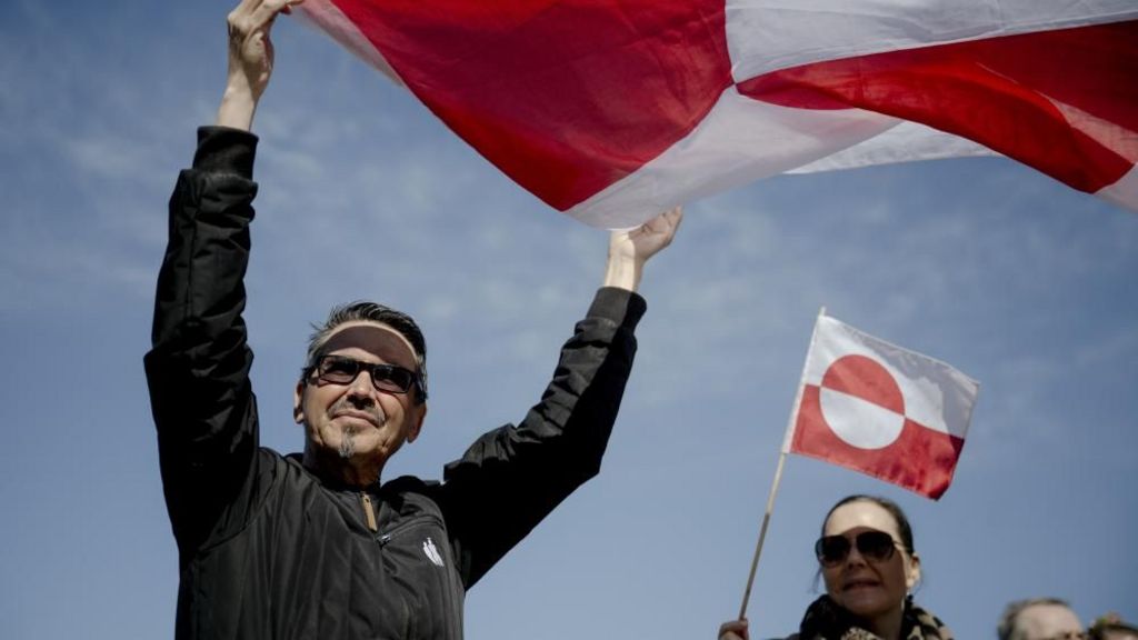 ‘No means no’: Greenlanders protest against Trump outside new US consulate