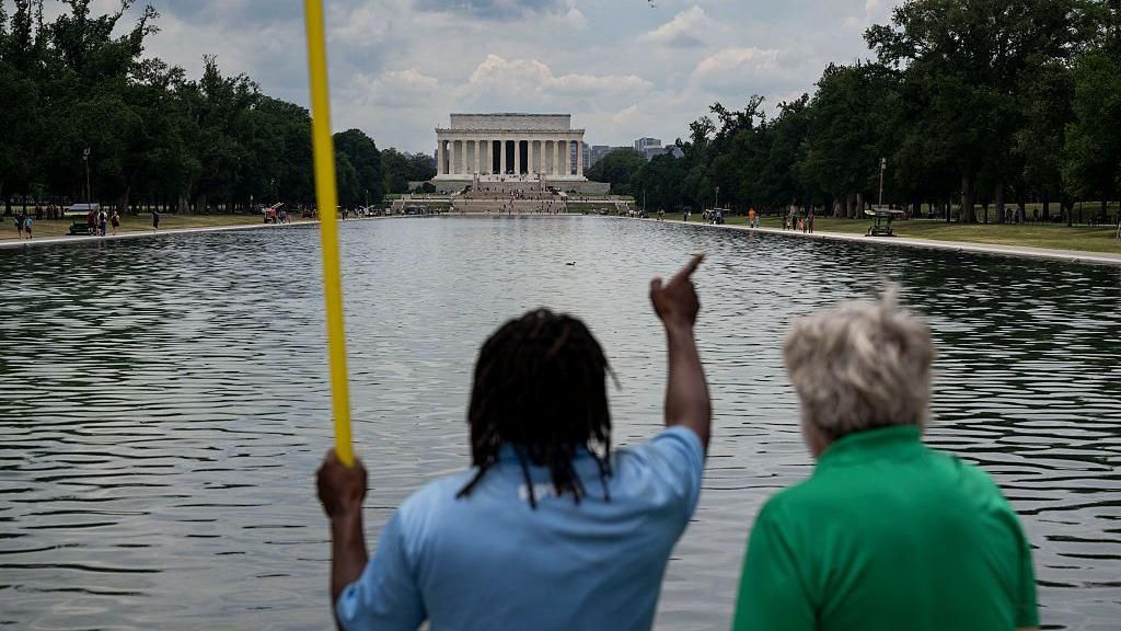 Reflecting Pool to be drained as Trump again blames ‘vandals’ for recent troubles