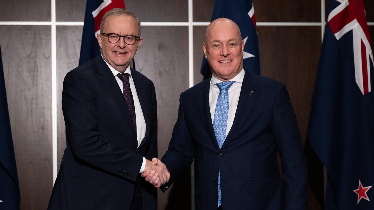Anthony Albanese waters down criticism of CGT as Australia signs new trade agreement with New Zealand