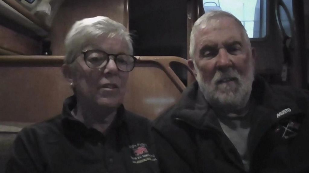 ‘Warning fire went up’: Couple on board yacht describe encounter with Russian warship