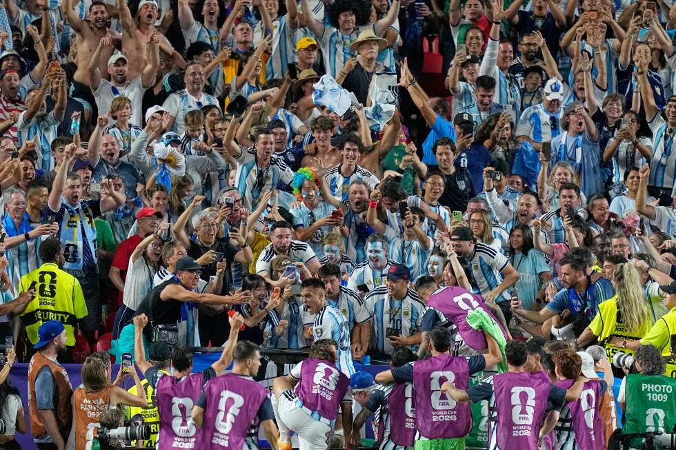 One Extraordinary Photo: Argentina’s Lautaro Martinez in the stands celebrating his goal with fans