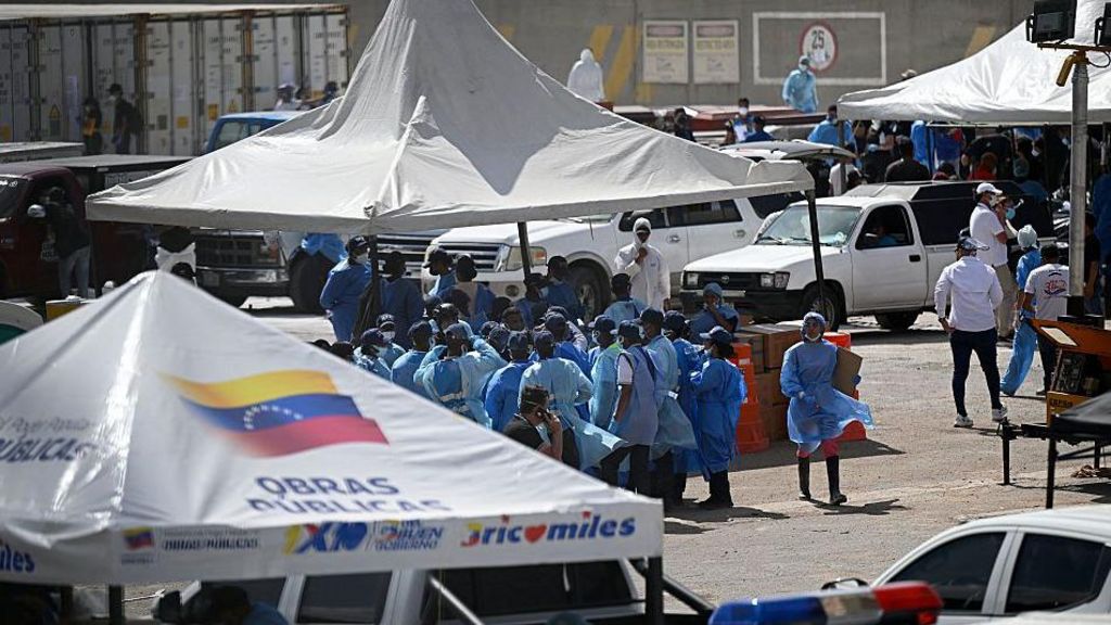 Anguished families left to identify Venezuela quake victims at makeshift morgue