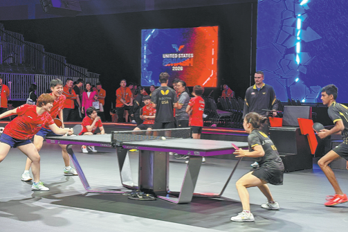 Chinese table tennis stars bring 55-year legacy of friendship to US campus