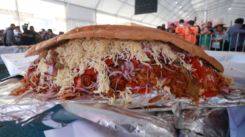 Watch: Giant 100-metre Mexican sandwich sets Guinness record