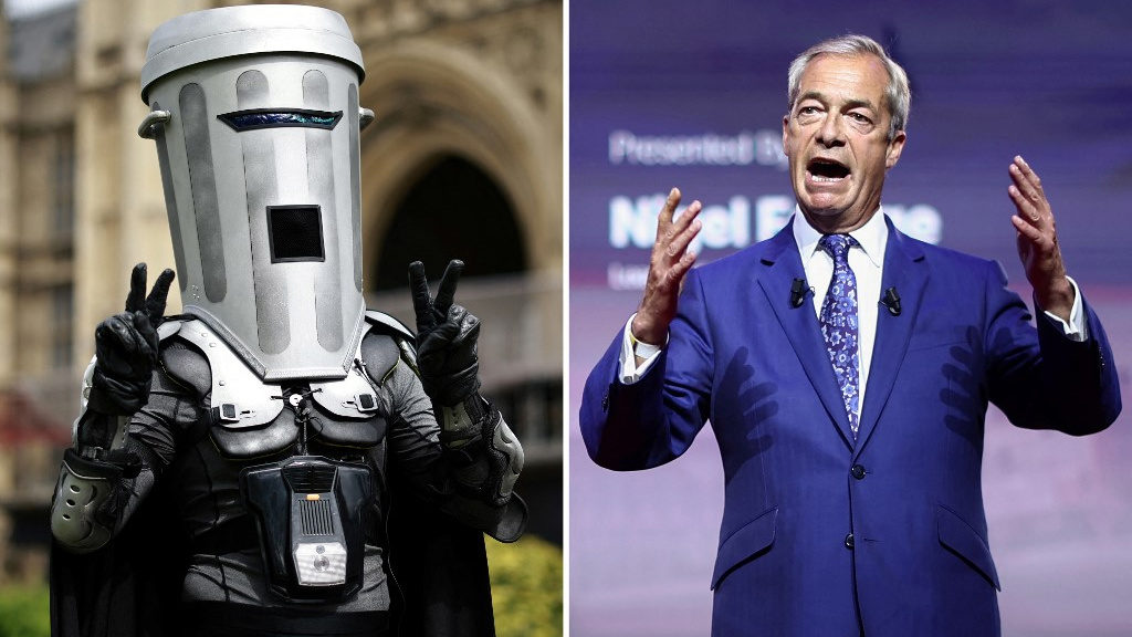 Polls open in crunch Clacton contest between Reform’s Nigel Farage and Count Binface