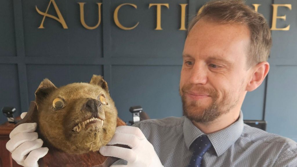 Head of extinct thylacine sells for £60k at auction