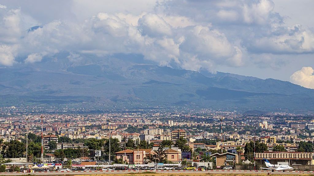 Ash from Mount Etna grounds flights at Sicily airport