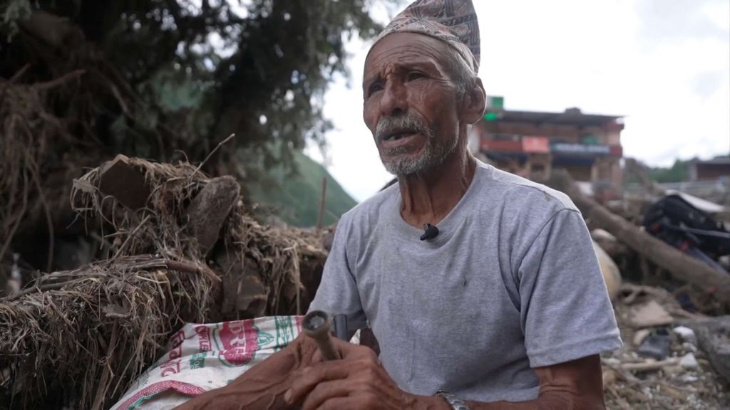 BBC visits village swept away by deadly floods