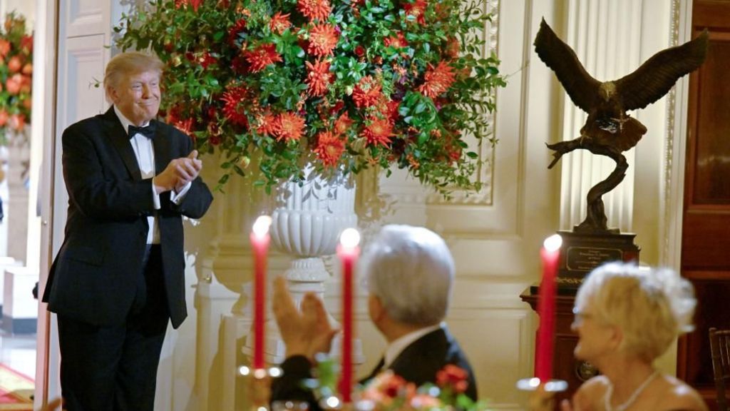 Why Trump gave Xi an ornate bald eagle statue at the state dinner