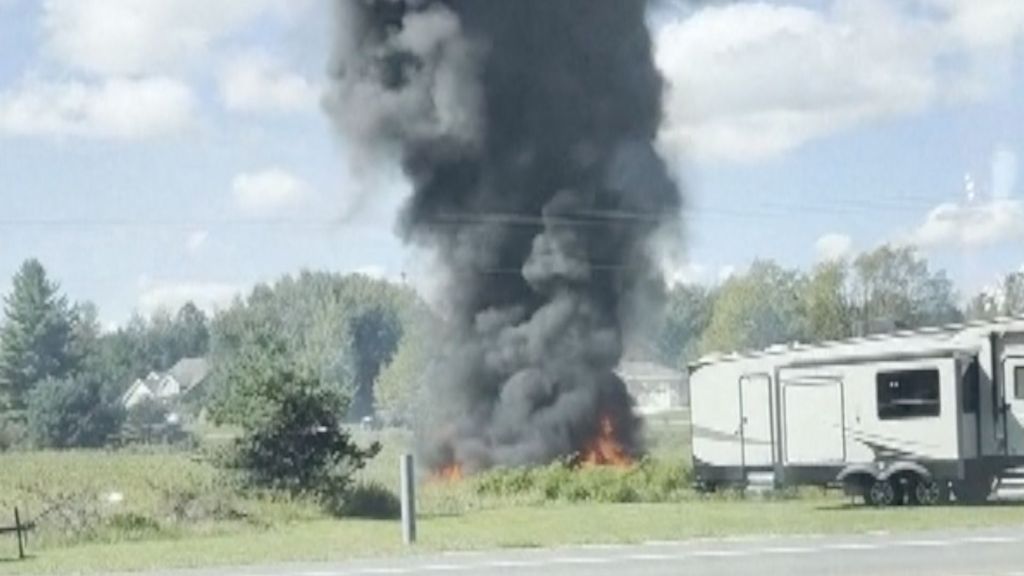 Watch: US military fighter jet crashes during training exercise