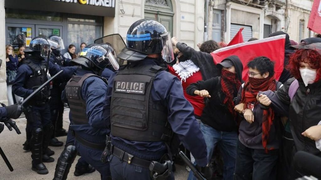 Riot police clash with students as education protests rage in France