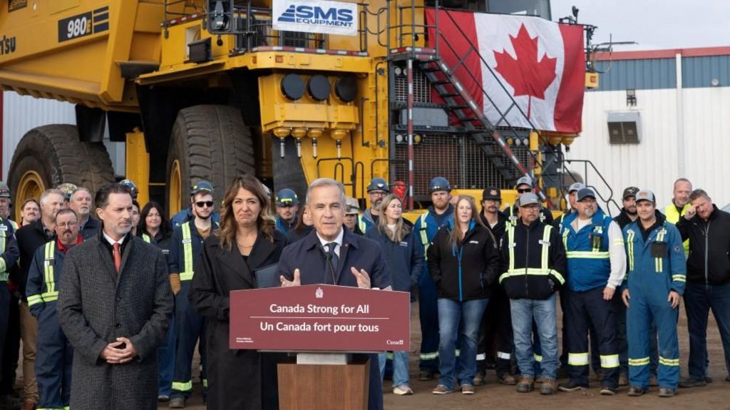 Carney hopes an oil pipeline can help Canada fight a trade war